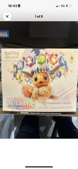 Pokemon TCG Prismatic Evolutions Pokemon Center Elite Trainer Box ETB New Sealed - Image 1