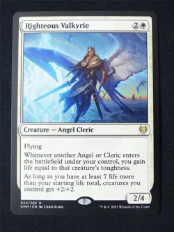 Righteous Valkyrie - KHM - Mtg Card #10K - Image 1