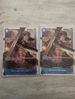 2x One Piece Card Game Dracule Mihawk OP01-070 SR PRB-01 Premium Booster Best - Image 1