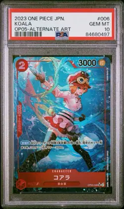 One Piece Card Game JPN - Alt Art OP05-006 Koala - PSA 10 - Image 1