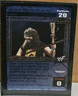 WWE RAW DEAL CCG CACTUS JACK 4 CARD LOT - Image 3