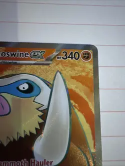 Mamoswine EX 174/159 Journey Together Pokemon TCG Holo Ultra Rare Card - Image 3