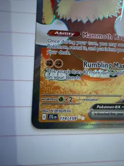 Mamoswine EX 174/159 Journey Together Pokemon TCG Holo Ultra Rare Card - Image 5