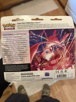 Pokemon Fusion Strike 3-Pack Blister w/ Eevee Promo- 10 Cards / Pack - SEALED - Image 2