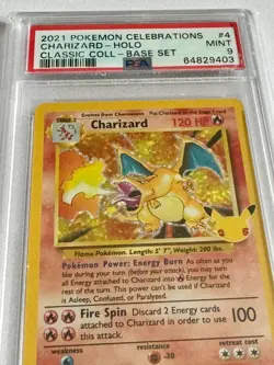 Pokemon TCG PSA 9 Charizard 4/102 Pokemon Card Celebrations 25th Anniversary 10 - Image 2