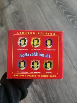 1999 Pokemon Gotta Catch'em All 23k Gold Plated "Jigglypuff" Trading Card ball - Image 4