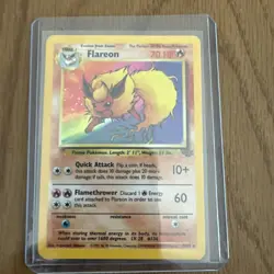 Flareon 3/64 Holo Rare Jungle Pokemon Unlimited Holo LP/NM - Image 1