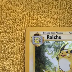 Pokemon TCG Raichu Base Set 14/102 Holo Unlimited Holo Rare - LP - Image 2
