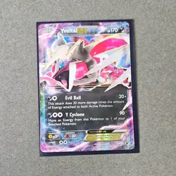 Pokemon Yveltal EX XY150 XY Promo Holo Basic Card Shiny HP - Image 1
