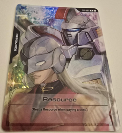 Gundam TCG Resource Card Zechs Merquise RP-002 Foil SDCC 2025 Promo - Image 1