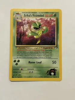 Pokemon TCG Erika's Victreebel Gym Heroes 26/132 Unlimited Rare Card - Image 1