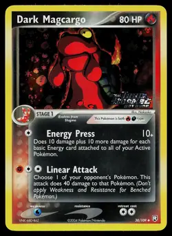 Pokemon Card - Dark Magcargo Team Rocket Returns 38/109 Reverse Holo Stamped - Image 1