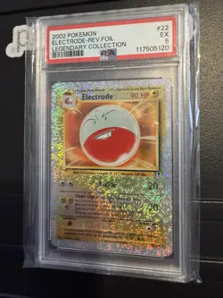 Pokemon Electrode Reverse Holo Legendary Collection 22/110 2002 PSA 5 - Image 1