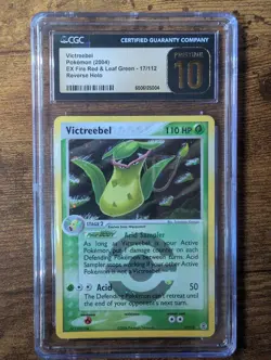 Pokemon Victreebel 17/112 FireRed & LeafGreen Reverse Holo CGC Pristine 10 POP 4 - Image 1