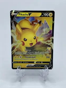 Pikachu V 043/184 - Battle Academy - #60 Pikachu Stamp - Pokemon - Image 1
