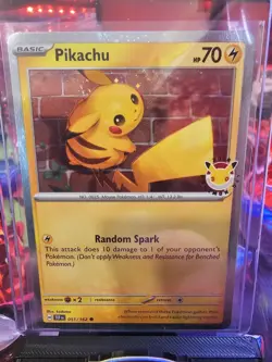 Pikachu 051 /162 Stamped 2026 Pokemon Day 30 Promo TCG - NM - Image 3