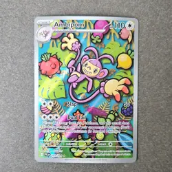 Pokemon Ambipom 107/094 Me02: Phantasmal Flames Illustration Rare Holo 110 HP - Image 1
