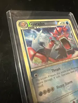 Gyarados 123/123 Pokemon REVERSE Holo Rare HGSS LP - Image 2