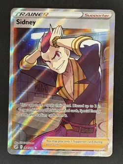 Pokemon Sidney 264/264 Fusion Strike Sword & Shield FULL ART TRAINER - Image 1