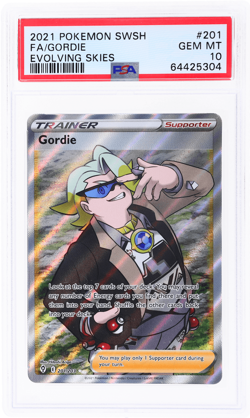 2021 Pokemon Sword and Shield Evolving Skies Gordie #201 PSA 10 - Image 1