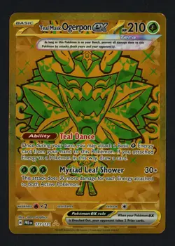 Teal Mask Ogerpon ex 177/131 Prismatic Evolutions Holo Hyper Rare Pokemon TCG - Image 1