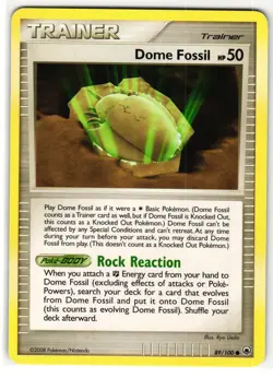 DOME FOSSIL 89/100 MAJESTIC DAWN ENGLISH POKEMON TCG - Image 1