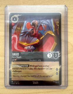 Disney Lorcana - IAGO Out of Reach 8/D23 - D23 Gold Member Exclusive 2025 - Image 1