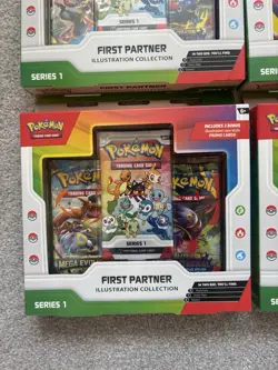 Pokemon TCG First Partner Illustration Collection Series 1 Brand New Sealed 4x - Image 4