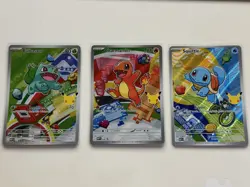 Pokemon TCG First Partner Illustration Collection Series 1 Kanto GEN 1 Starters - Image 1