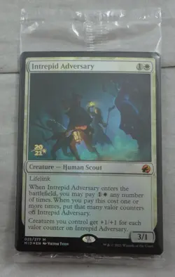 Magic The Gathering Intrepid Adversary Rare Prerelease Foil Card MID - Image 1