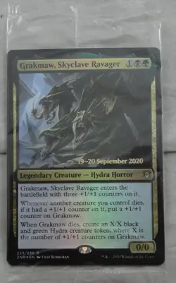 Magic The Gathering Grakmaw, Skyclave Ravager Rare Prerelease Foil Card ZNR - Image 1