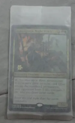 Magic The Gathering Baba Lysaga, Night Witch Rare Prerelease Foil Card SEALED - Image 1