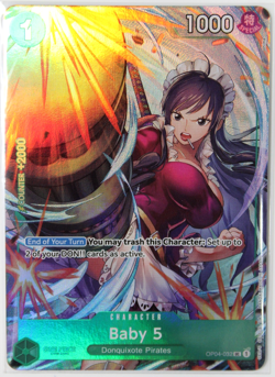 Baby 5 OP04-032 UC Foil NEW Prem. Card Col. Best Selection Vol 3 - Image 1