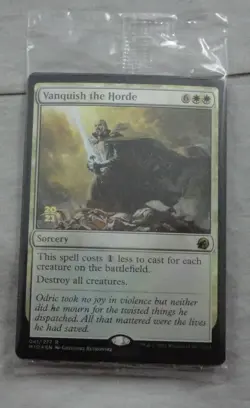 Magic The Gathering Vanquish The Horde Rare Prerelease Foil Card MID - Image 1