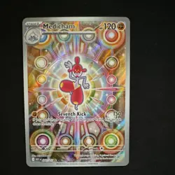 Pokemon Medicham ASC 241/217 120 HP Holo Rare English TCG Card 2026 - Image 1