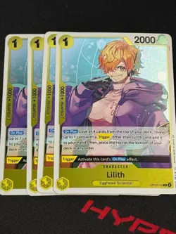 One Piece TCG OP13-113 Lilith X4 Playset Rare Carry On His Will Card Game CCG - Image 1