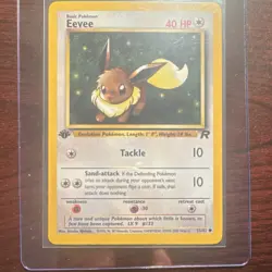 Pokemon Eevee 55/82 Team Rocket Regular 40 HP Common English Card - Image 1