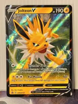 Jolteon V SWSH151 SWSH: Sword & Shield Promo Cards Holo - Image 1