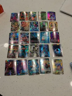 dragon ball super card Game foil Lot X25 - Image 1