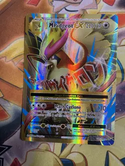 Pokemon M Pidgeot EX 105/108 XY Evolutions Full Art Ultra Holo Rare Card NM - Image 1