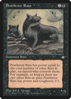 MTG Pestilence Rats ** Ice Age ** English (NM) - Image 1