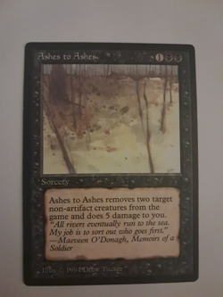 Ashes to Ashes LP/MP The Dark MTG Magic the Gathering - Image 1