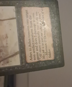 Ashes to Ashes LP/MP The Dark MTG Magic the Gathering - Image 4