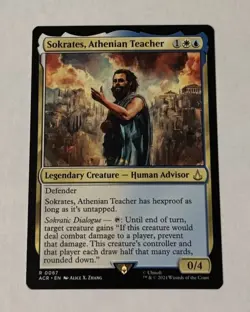 MTG Sokrates, Athenian Teacher - Universe’s Beyond: Assassin's Creed NM - Image 1