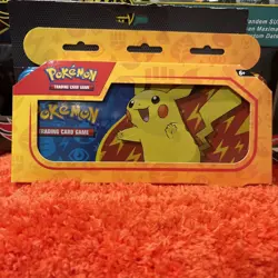 Pokemon TCG Pikachu Tin Pencil Box with 2 Booster Packs - Sealed New! - Image 1