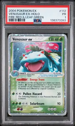 PSA 1 PR 2004 Pokemon EX Fire Red & Leaf Green Venusaur EX Holo Foil 112/112 - Image 1