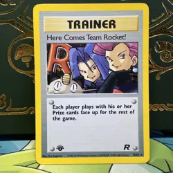Pokemon 1st edition Here Comes Team Rocket! Holo Rare 15/82 Holo NM - MINT - Image 1