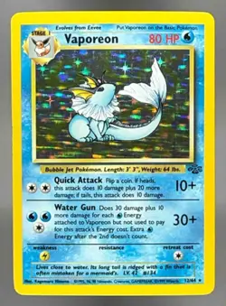 1999 Pokemon Gaming Jungle Vaporeon #12/64 - Image 1