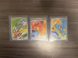 Pokemon First Partner Illustration Collection Series 1 Kanto Gen 1 Starters - Image 1
