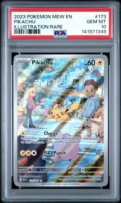 Pikachu 173/165 PSA 10 Illustration Rare English Pokemon 151 S&V - SAME DAY 🚚 - Image 1